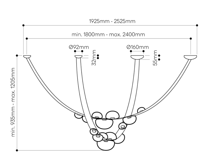 Horizontal Pendant Light